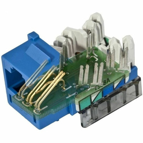 Hubbell HXJ6B24 XCELERATOR TIA CAT6 Component Modular Jack, 25-Pack, Blue