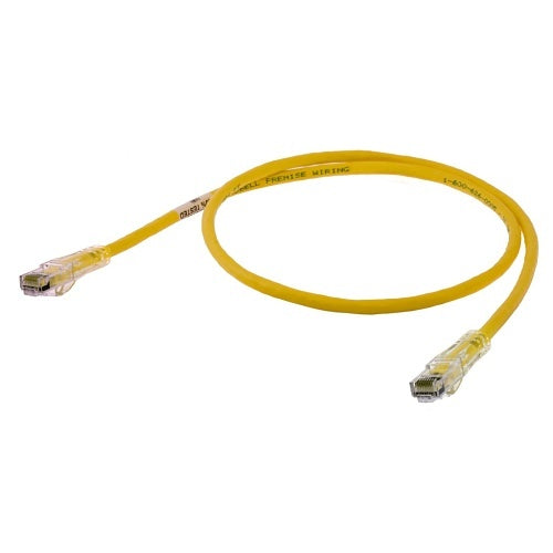 Hubbell HC6Y01SP NEXTSPEED CAT6 Patch Cord with SecureIT Boot, 1\', Yellow