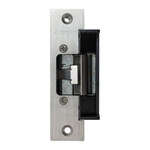 Camden CX-ED1079D-BK Standard Depth Grade 1 Universal Electric Strike, 5-8\\" to 3-4\\" Throw, 12-24V AC-DC, Fail Safe-Fail Secure, Black