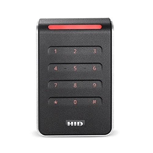 HID 40KNKS-02-001DTX Signo Contactless Smartcard Keypad Reader 40K, Pigtail Connection, Black / Silver