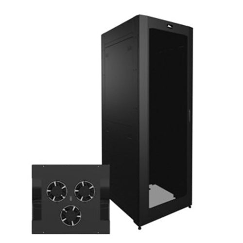 Middle Atlantic SNE24H-4236-A1 SNE Series 42U Security Network Rack, 36\\" Depth x 24\\" Width, Floor Standing Cabinet