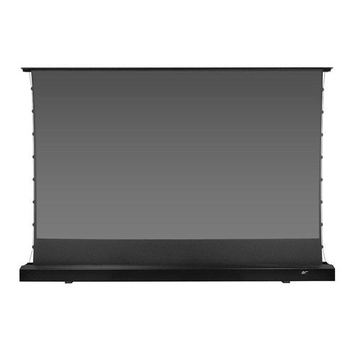 Elite Screens FTE121UH3-CLR3 121\'\' Kestrel Tab-Tension 2 CLR 3 Motorized Rising Projection Screen, Black
