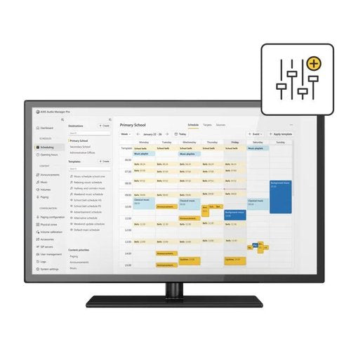 AXIS C7110 Audio Manager Pro Software Pre-Installed on a Windows 11 Appliance