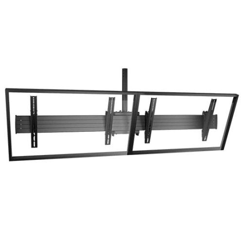 Chief LCM2X1U Fusion 2x1 Menu Board Ceiling TV Mount for 40-55\\" Displays, Tilt TV Mount, Black