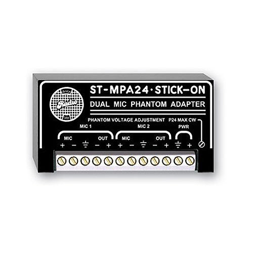 RDL ST-MPA24 Dual Microphone Phantom Adapter - 24 V Adjustable Image of RL-STMPA24