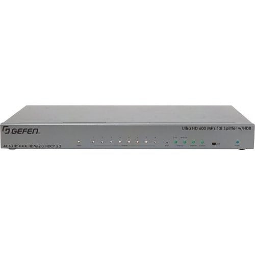 Gefen EXT-UHD600-18 4K Ultra HD 600 MHz 1:8 Splitter for HDMI with HDR