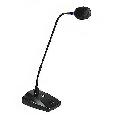 TOA EM-380-AMF00 Gooseneck Microphone with Optional Power Supply, Cardioid, 3V DC, Black
