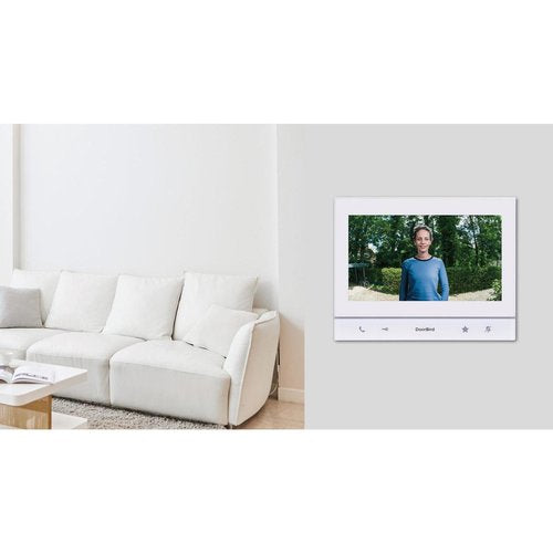 DoorBird 429614042 A1103 IP Video Indoor Station, 7\\" True IPS Touch Display, Polar White