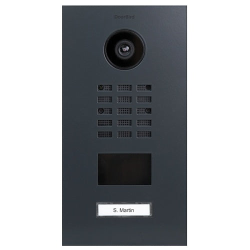 DoorBird D2101V IP Video Intercom, Anthracite Grey (RAL 7016)