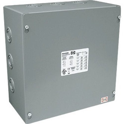 Functional Devices PSH500A Enclosed 500VA Power Supply with (5) 100VA Class Outputs, 480/277/240/120V AC to 24V AC