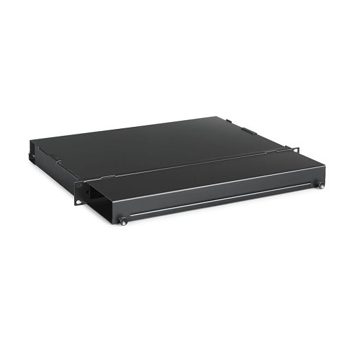 Hubbell FTR1U4H4 Fiber Rackmount Tray  with Cover 4H4 Panel Unloaded, 1U