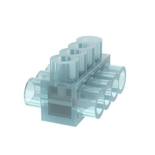 Panduit PCSB4-4-6Y Multi-Tap Connector, Double-S Double-Sided, Clear