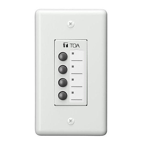TOA ZM-9011B00 4-Button Assignable Remote Panel for 9000M2 Series Amplifier