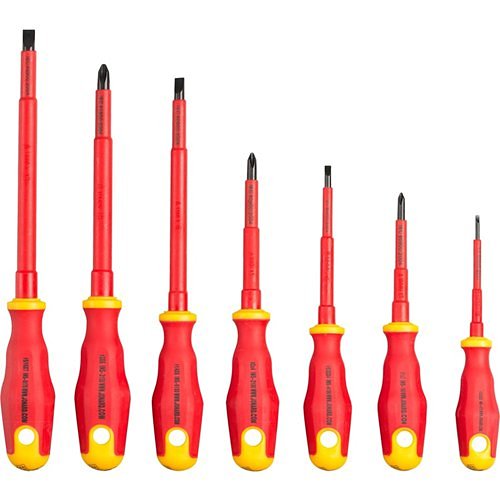 Jonard Tools TK-70INS Insulated Screwdriver Kit, 7-Piece