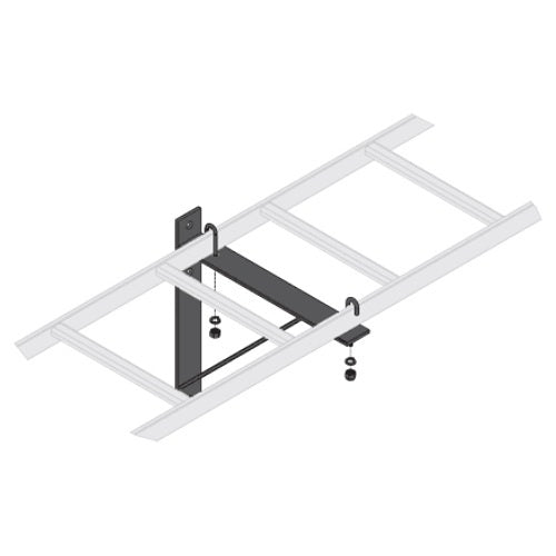 Middle Atlantic CLB-TSB-6 Cable Ladder Triangle Support Bracket, 12\\" Width, 6-Piece