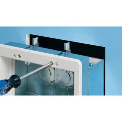 Arlington TVBS505 2-Gang Steel Recessed TV Box, White