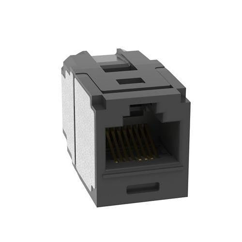 Panduit CC6X88BL Mini-Com Coupler Module CAT 6A UTP, Keystone Jack, Black