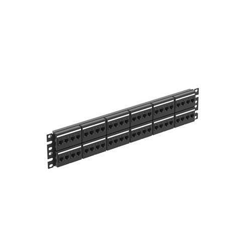 Panduit CPPKL6G48WBL Patch Panel, 48 Port CAT 6, TG Kit with Label