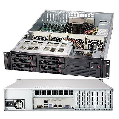 Inaxsys 2U-IPS-RAID5-16T Video Surveillance Systems, RKMNT IP SRVR with RAID5, 16000 GB HD (12TB Usable)
