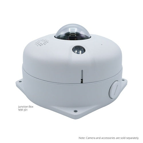 Luminys N9F-8RA1 8MP Fisheye 360° IP Camera, 33\' IR Distance, 1.85mm Lens