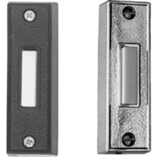 Edwards Signaling 632L 632L 600 Series Doorbell Button Push, Illuminated, surface mount, chrome housing, ivory center, maximum switching voltage 16AC