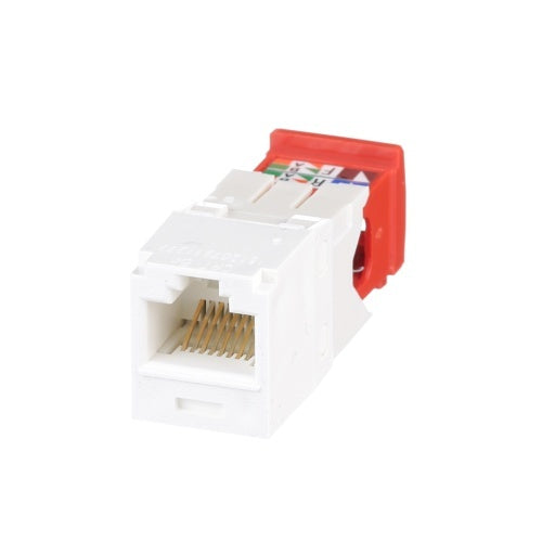Panduit CJ5E88TGAW Mini-Com Module Cat 5e UTP Keystone Jack, 8 Pos 8 Wire
