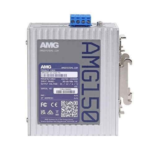 AMG Systems AMG150-1G-S60-PD Industrial 1-Port PoE Splitter, DIN Rail / Wall Mount