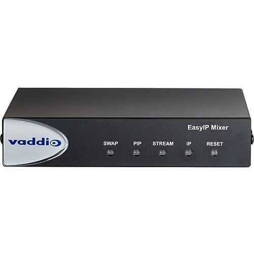 Vaddio EasyIP 20 Base Kit, (1) Professional IP PTZ Camera, (1) Mixer, (1) Network Switch, White (999-30231-000W)
