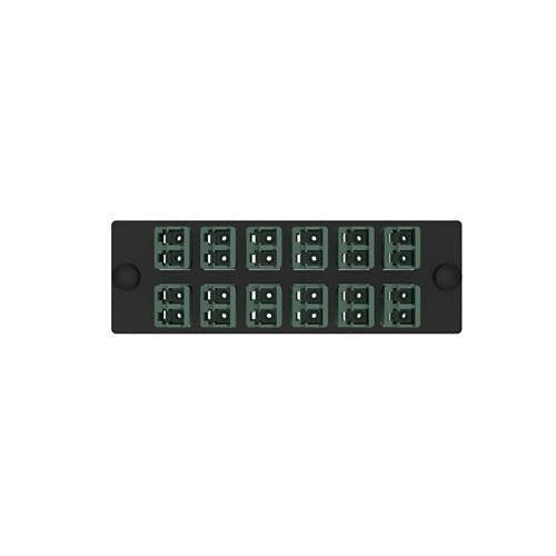 Panduit FAP12WCGRGRDLCZ 12 Position Keyed Standard Duplex LC Connector