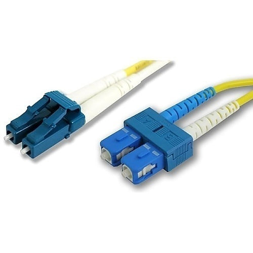 Lynn Electronics LCSCDUPSM-8M Single-mode 9/125Mu LC-SC Fiber Optic Patch Cable, 8m
