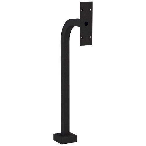 Pedestal Pro 22PE1-DOOR-02-CRS 36\\" Steel Gooseneck Pedestal for DoorBird 2101KV, Black