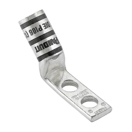 Panduit LCDN2-14AH-Q Compression Connector Lug, 2-Hole, Narrow, #2AWG, Copper