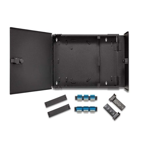 OCC WTC2BC Cabinet Wall Mount Fiber Enclosure, Customer Side Door Removable with locking Slam Latches