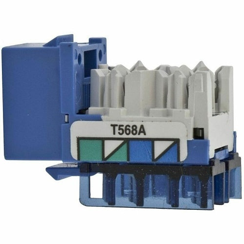 Hubbell HXJ6B24 XCELERATOR TIA CAT6 Component Modular Jack, 25-Pack, Blue