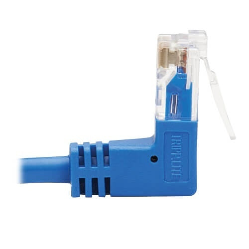 Tripp Lite N204-S15-BL-UD Up/Down-Angle CAT6 Gigabit Molded Slim UTP Ethernet Cable (RJ45 Up-Angle M to RJ45 Down-Angle M), 15\' (4.57m), Blue