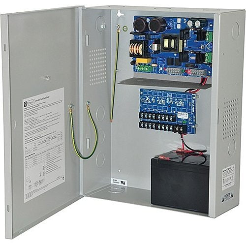 Altronix EFLOW102NX8D Power Supply, 12V DC, 10A with 8 Patch and PTC Fault Alarm Indicators, Extra Large Model