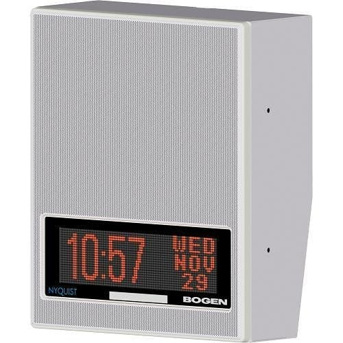 Bogen NQ-S1810WBC Wall Baffle Combo Speaker with Integrated LED Text Display and LED Flasher, VoIP