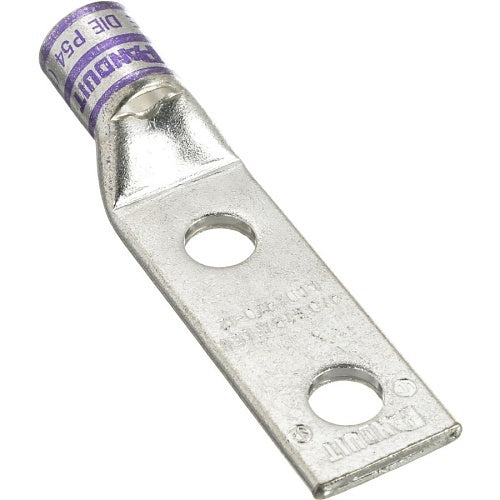 Panduit LCDX4/0-12-X Compression Connector Lug, 2-Hole, Flex, 4/0AWG, Copper