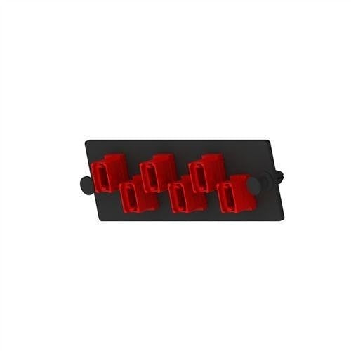 Panduit FAPH0624RDMPO Opticom 100G MPO Fiber Adapter Panel, 6-Port