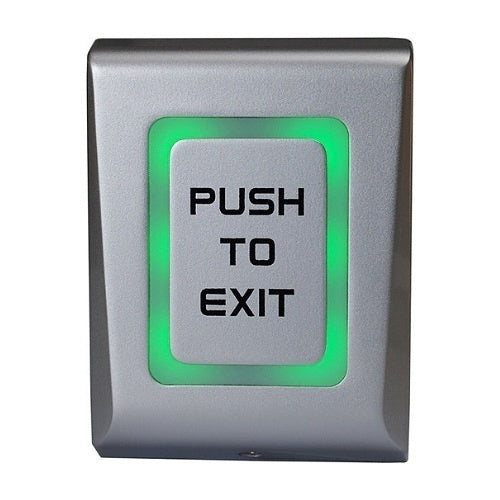 Camden CM-9800/7 Illuminated Request to Exit Button, Capacitive, Surface Mount, SPDT