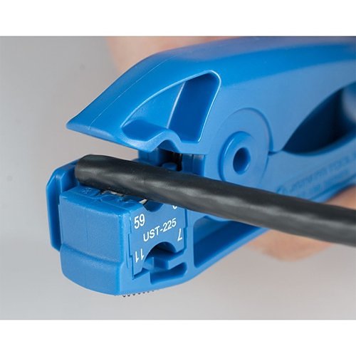 Jonard Tools UST-125 Crimping and Punch Down Tool, Coax Stripping Tool with UST-225 Blade