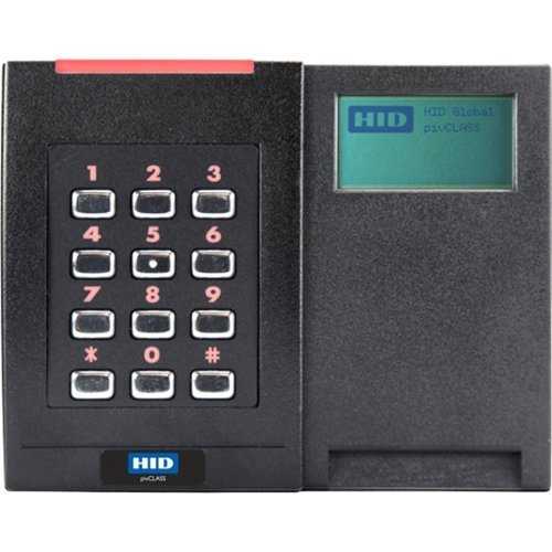 HID 923PPRTEK00009 pivCLASS RKCL40-P Dual Interface Smart Card Reader with LCD, 125 kHz HID Prox, AWID, EM4102, 13.56 MHz Standard, Sio, Seos, FIPS, CAK, PKI, RS485 FDX, Terminal Strip, FIPS 75-BIT