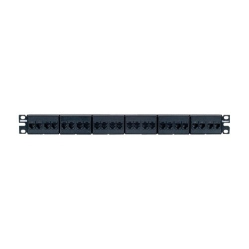 Panduit CP246X88BL CAT6A Coupler Patch Panel, 24-Ports, 1RU, Black