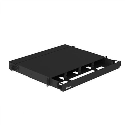 Panduit FRE1UBL Rack Mount Enclosure, 1U RS, 4 FAP / Cassette Slots, Black