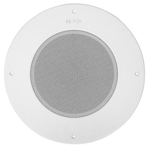 TOA PC-580RVU AM 8\\" Ceiling Mount Speaker with Potentiometer, 10W, 97 dB, White