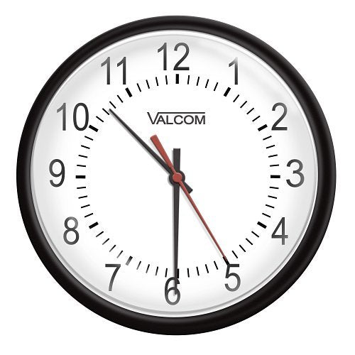 Valcom VIP-A12A 12\\" IP PoE Analog Clock, Black