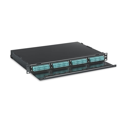 Hubbell FTR1U4H4 Fiber Rackmount Tray  with Cover 4H4 Panel Unloaded, 1U