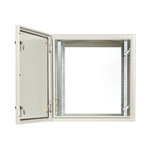 Tripp Lite SRN4G12USDP SmartRack Industrial Enclosure with Lock, Wall Mount, Hinged Back, 32\\" Depth, 12U, NEMA 4, Metal, Gray