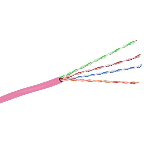 Hubbell HC6RPEPK CAT6 Link Plenum Reelex Cable, Pink
