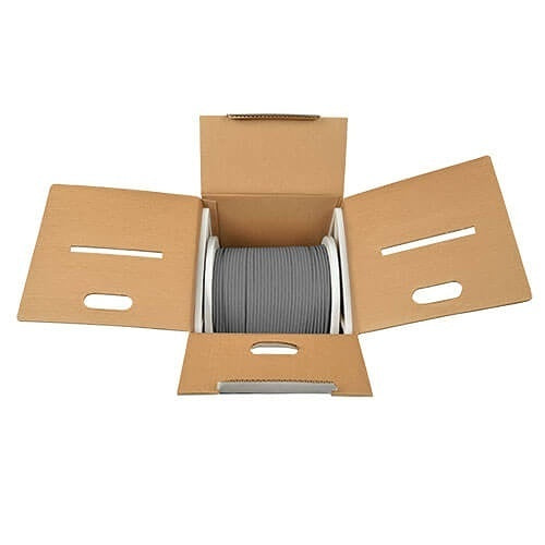 Tripp Lite N222-01K-GY CAT6 Gigabit Solid Core UTP PVC Bulk Ethernet Cable, 1000\' (304.8m), Gray